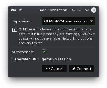 Virtual Machine Manager with QEMU/KVM on openSUSE Tumbleweed ...