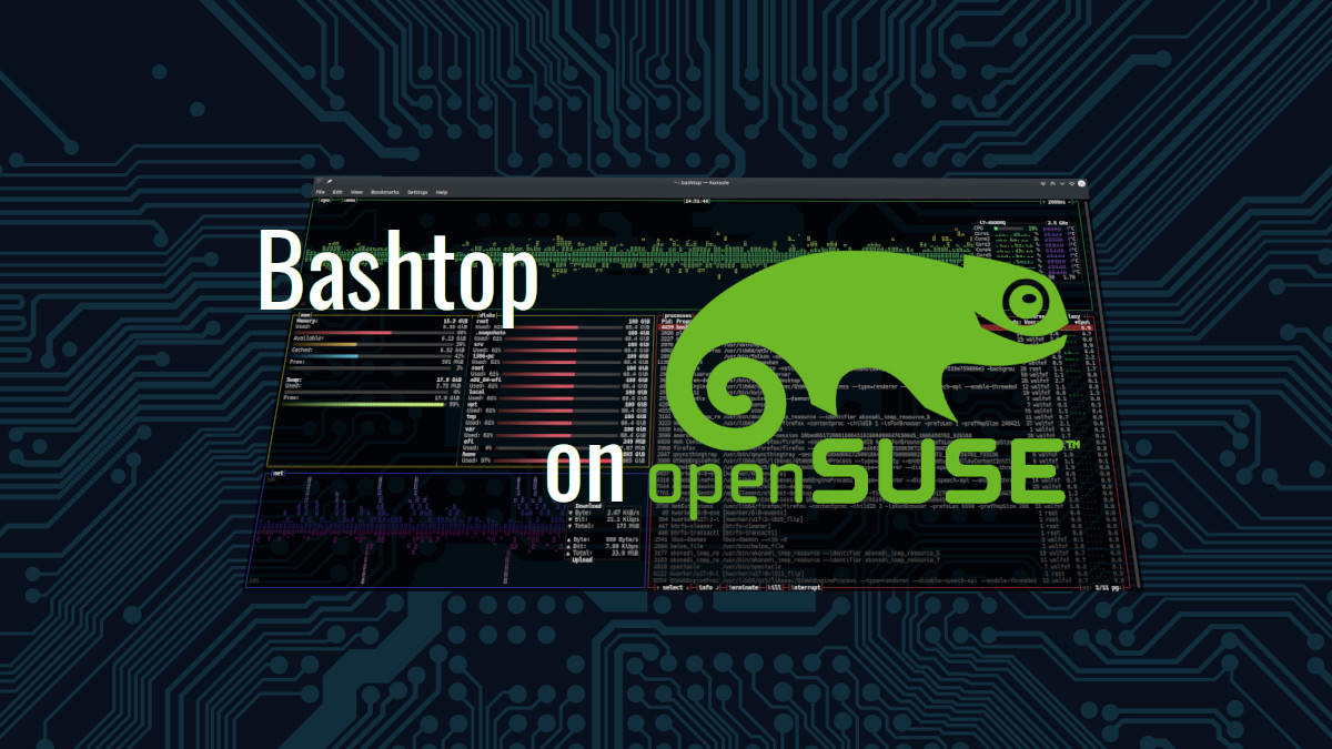 Bashtop on openSUSE | Terminal