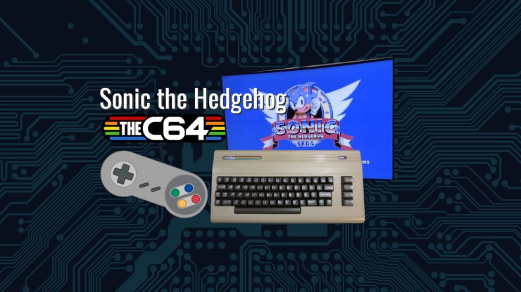 Sonic the Hedgehog on TheC64 with SNES Style Gamepad
