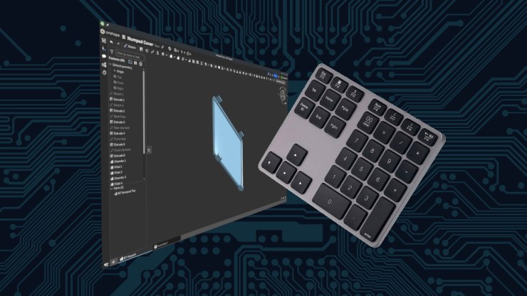 35-Key Bluetooth Number Pad and Cover